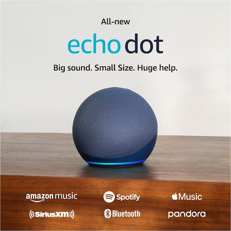 Echo Dot (5Th Gen, 2022 Release) with Bigger Vibrant Sound, Helpful Routines and Alexa - Deep Sea Blue